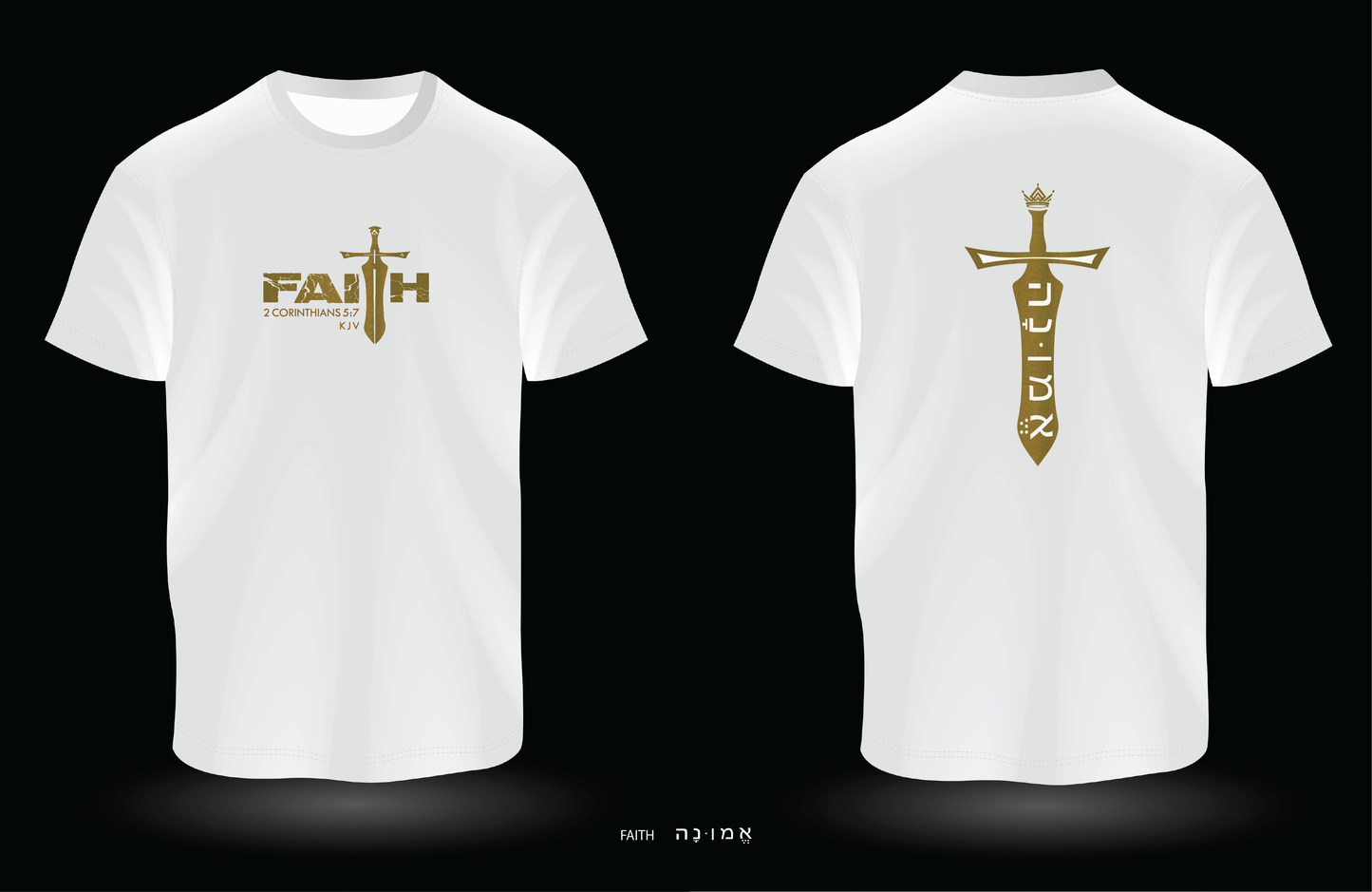FAITH White T-Shirt | New Metallic Collection