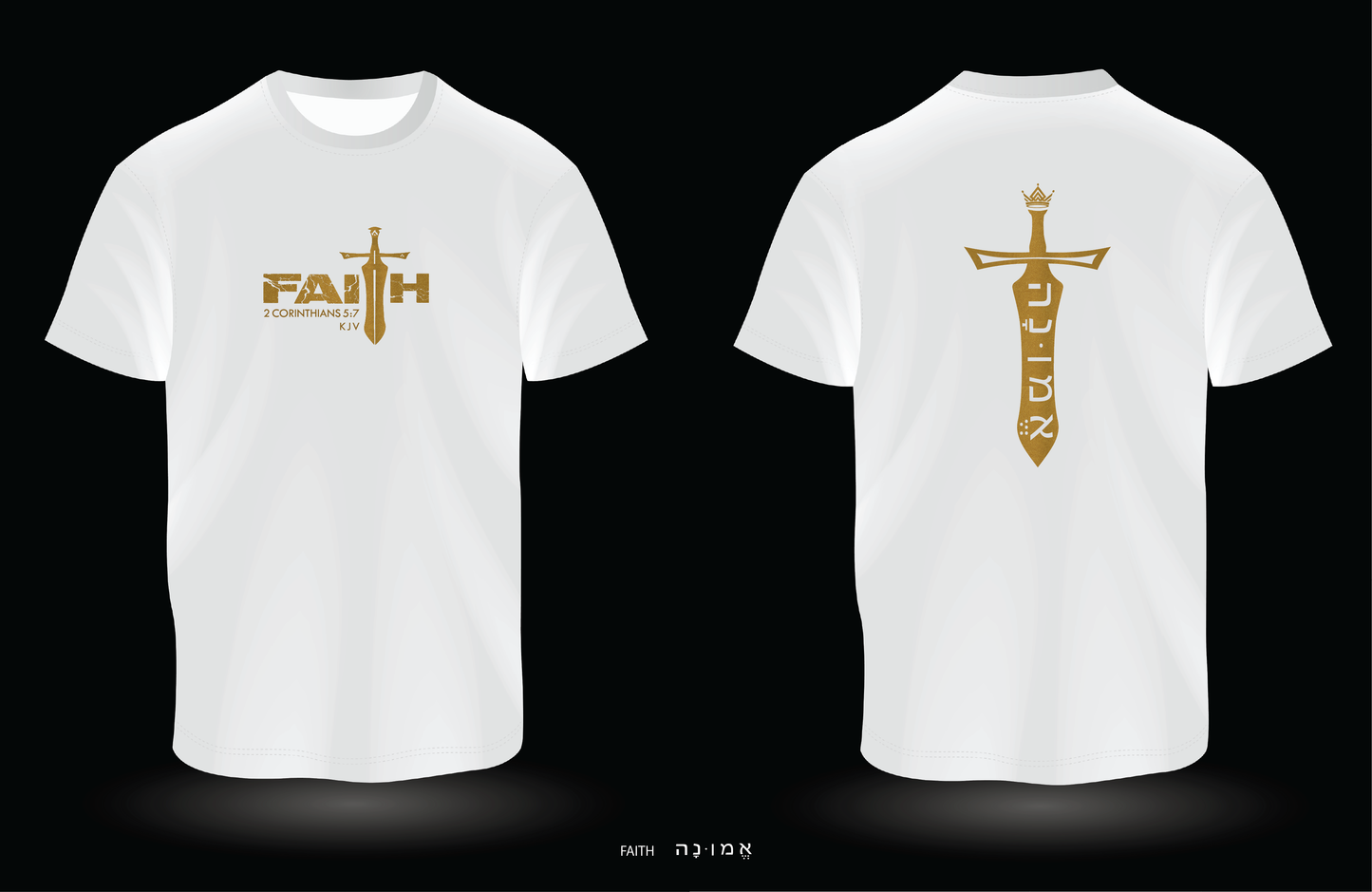 FAITH White T-Shirt | New Metallic Collection