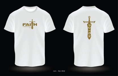 FAITH White T-Shirt | New Metallic Collection